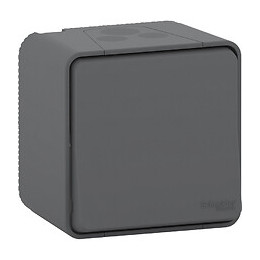 Mureva Styl - Bouton poussoir 10A - Anthracite