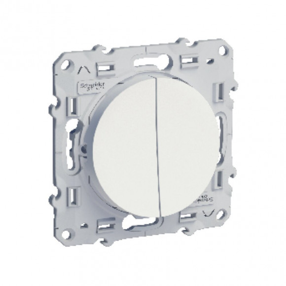 Odace - Double va-et-vient Blanc à vis