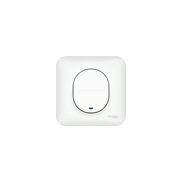Ovalis - Bouton poussoir lumineux 10A - Blanc