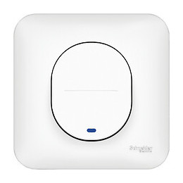 Ovalis - Bouton poussoir lumineux 10A - Blanc