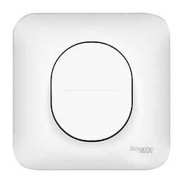 Ovalis - Bouton poussoir 10A - Blanc