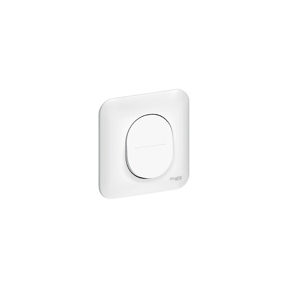 Ovalis - Bouton poussoir 10A - Blanc