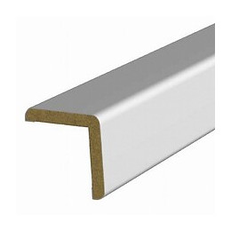 Baguette d'angle MDF revêtu Aluminium 25x25mm L.2.20m