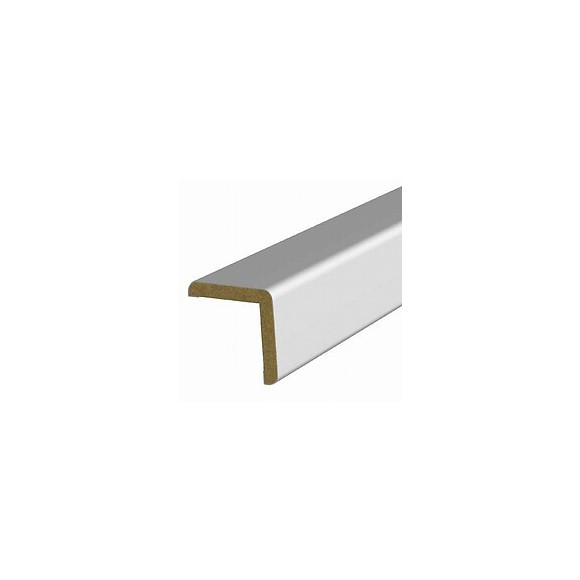 Baguette d'angle MDF revêtu Aluminium 25x25mm L.2.20m