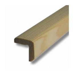Baguette d'angle Sapin 28x28mm L.2.48m