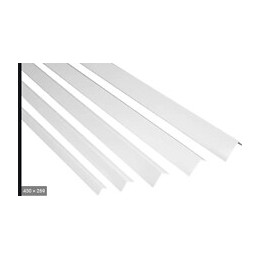 Baguette angle PVC blanc 260x3.0x3.0