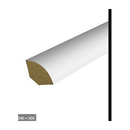 1/4 de rond MDF blanc 240x1.5x1.5