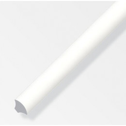 1/4 de rond PVC blanc 260x1.5x1.5