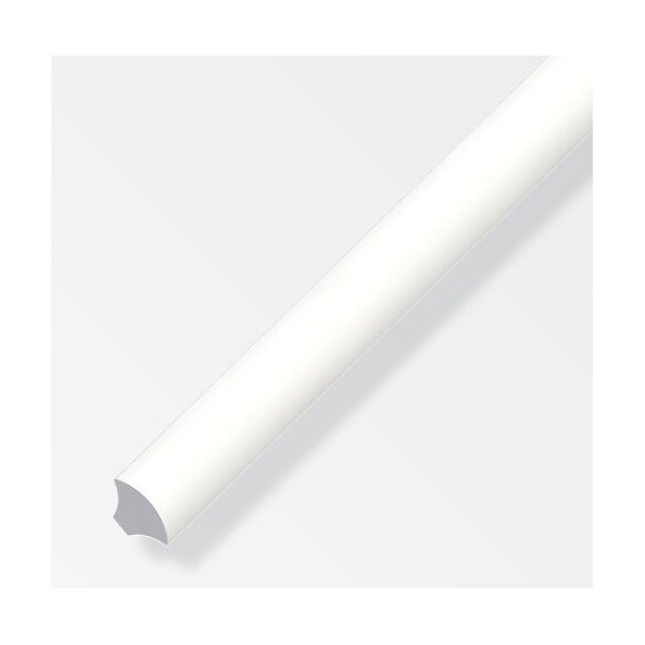 1/4 de rond PVC blanc 260x1.5x1.5