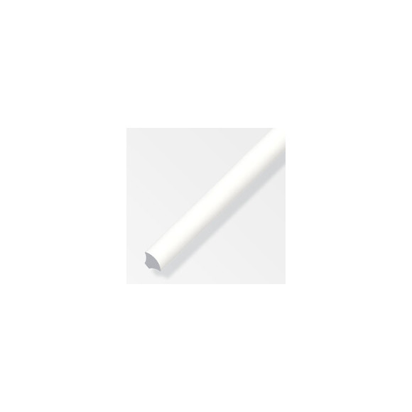 1/4 de rond PVC blanc 260x1.5x1.5