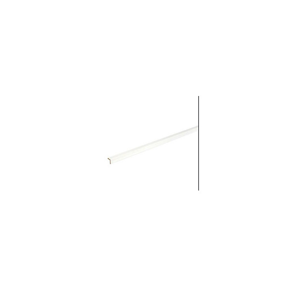 Baguette angle MDF blanc 240x2.2x2.2