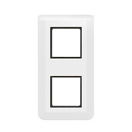 Plaque Mosaic avec support pour 2x2 modules montage vertical - blanc