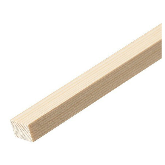 Tasseau sans noeud pin des landes 13x17mm L.2m