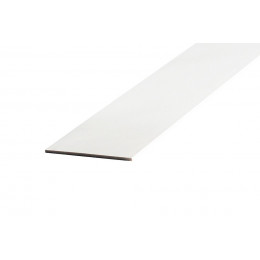Champlat PVC blanc 2x30mm L.2.60m