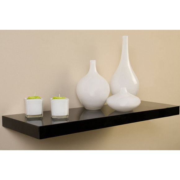 Etagère Home Décor noir Glossy 80 x 25 cm