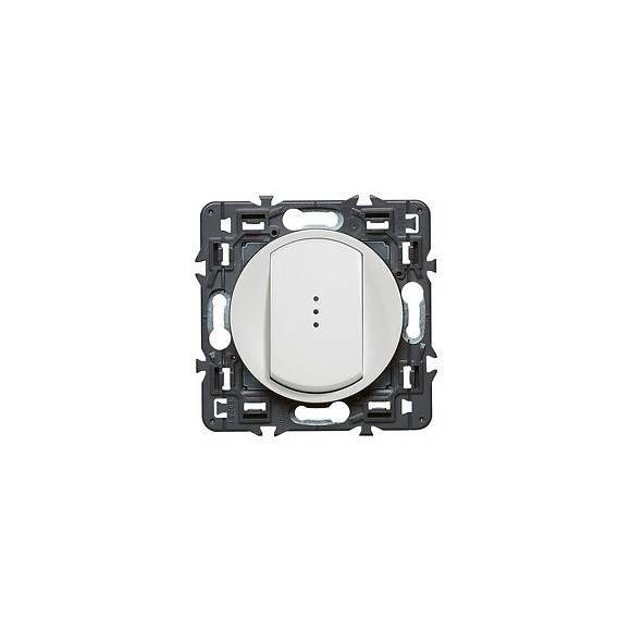 Interrupteur/va-et-vient lumineux avec voyant fourni Céliane Soft 10A