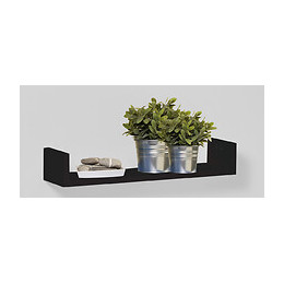 Etagère ''U'' noir 60x10x15cm