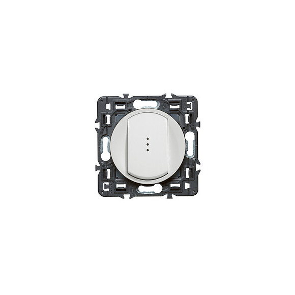 Interrupteur/va-et-vient lumineux avec voyant fourni Céliane Soft 10A