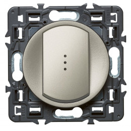 Interrupteur/va-et-vient lumineux avec voyant fourni Céliane Soft 10A