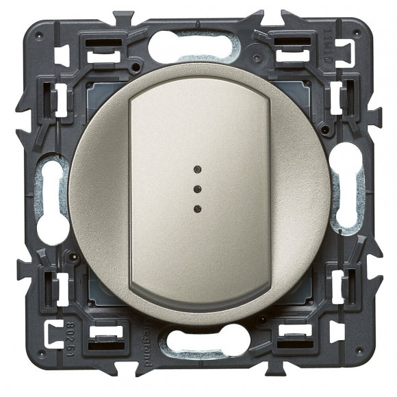 Interrupteur/va-et-vient lumineux avec voyant fourni Céliane Soft 10A