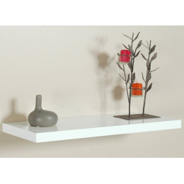 Etagère Home Décor blanc Glossy 80 x 25 cm