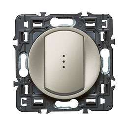 Interrupteur/va-et-vient lumineux avec voyant fourni Céliane Soft 10A