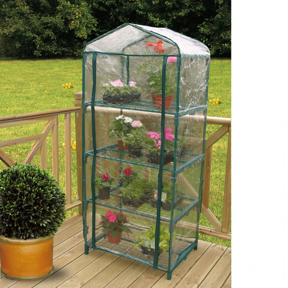 Serre Balcony 4 avec housse 0.70x0.50x1.58m