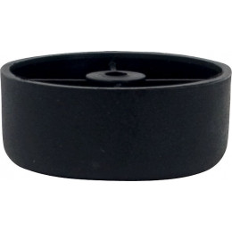 Pied de meuble plastique noir D.6cm hauteur 2.5cm