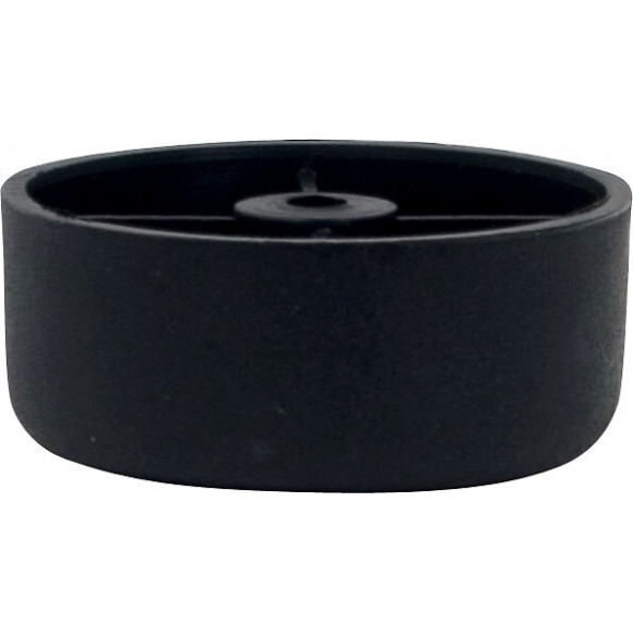 Pied de meuble plastique noir D.6cm hauteur 2.5cm