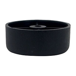 Pied de meuble plastique noir D.6cm hauteur 2.5cm