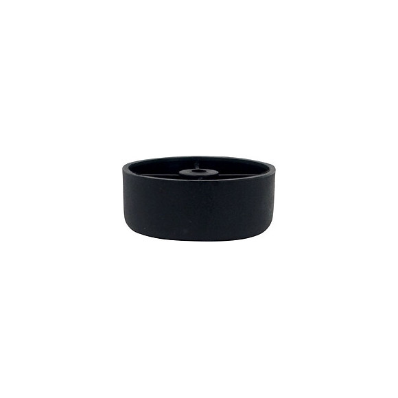 Pied de meuble plastique noir D.6cm hauteur 2.5cm