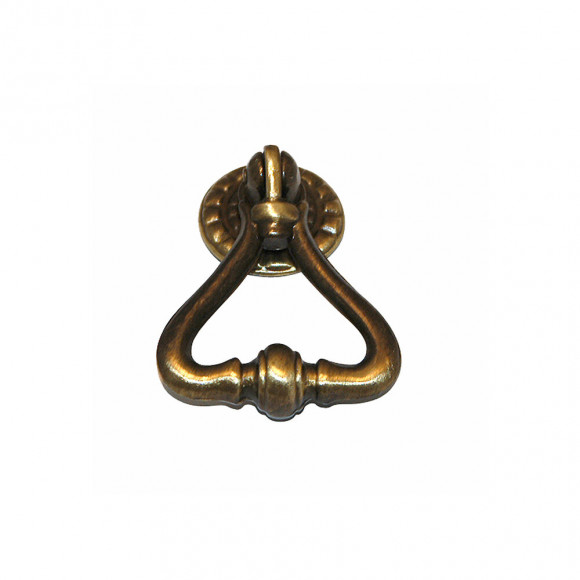 Pendant régence 36x50mm zamak laitonné vieilli