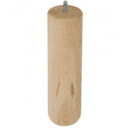 Pied cylindrique diamètre 68mm hauteur 250mm en hêtre brut