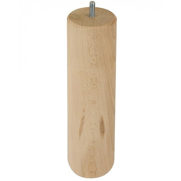 Pied cylindrique diamètre 68mm hauteur 250mm en hêtre brut