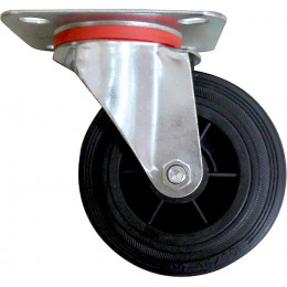 Roulette fixe avec platine pivotante charge 100kg