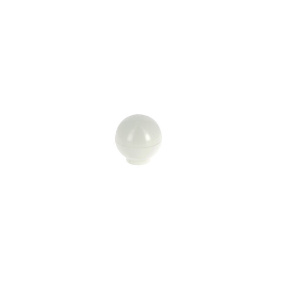 Bouton boule diamètre 30mm plastique blanc