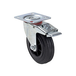 Roulette platine à frein pivotante charge 100kg