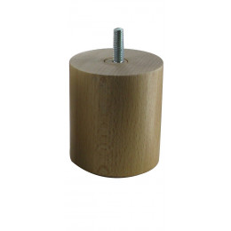 Pied cylindrique diamètre 68 hauteur 80 hêtre verni 'PEFC'