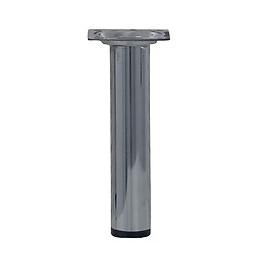 Pied de meuble cylindre acier chromé D.3cm hauteur 15cm