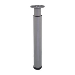 Pied aluminium gris D.6cm réglable 46 à 78cm