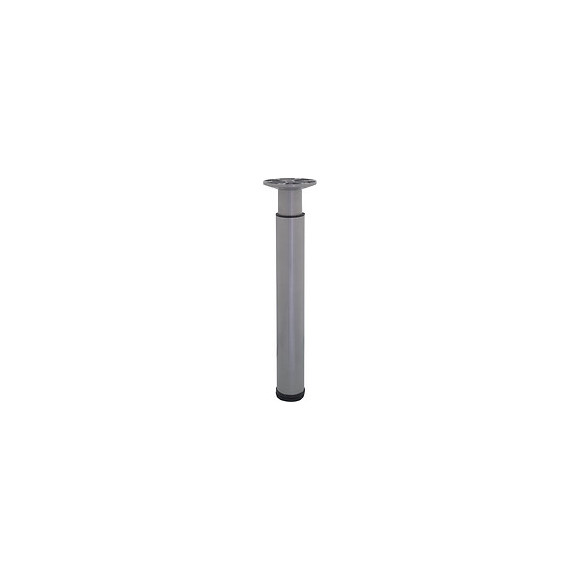Pied aluminium gris D.6cm réglable 46 à 78cm