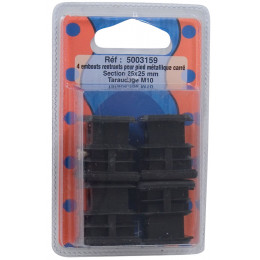 Embout pour vérin de réglage carré noir 2.5x2.5cm