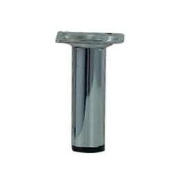 Pied de meuble cylindre acier chromé D.3cm hauteur 10cm