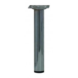 Pied de meuble cylindre acier chromé D.3cm hauteur 20cm