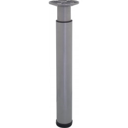 Pied aluminium gris D.6cm réglable 46 à 78cm
