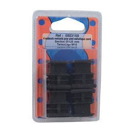 Embout pour vérin de réglage carré noir 2.5x2.5cm