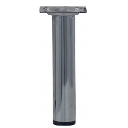 Pied de meuble cylindre acier chromé D.3cm hauteur 15cm