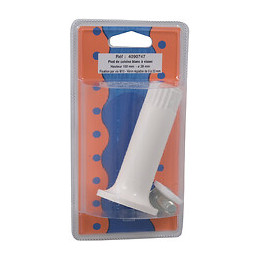 Pied de cuisine plastique blanc D.2.8cm hauteur 10cm
