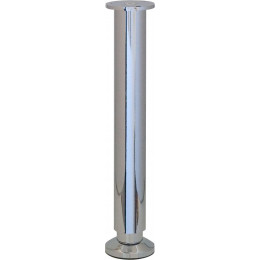Pied de meuble acier chromé D.5.8cm réglable 30 à 31.5cm