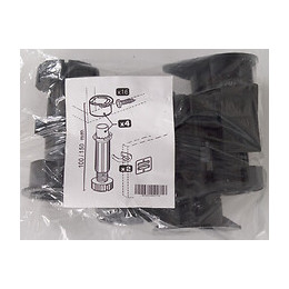 Sachet de 4 pieds de cuisine plastique noir réglable 10 à 17cm